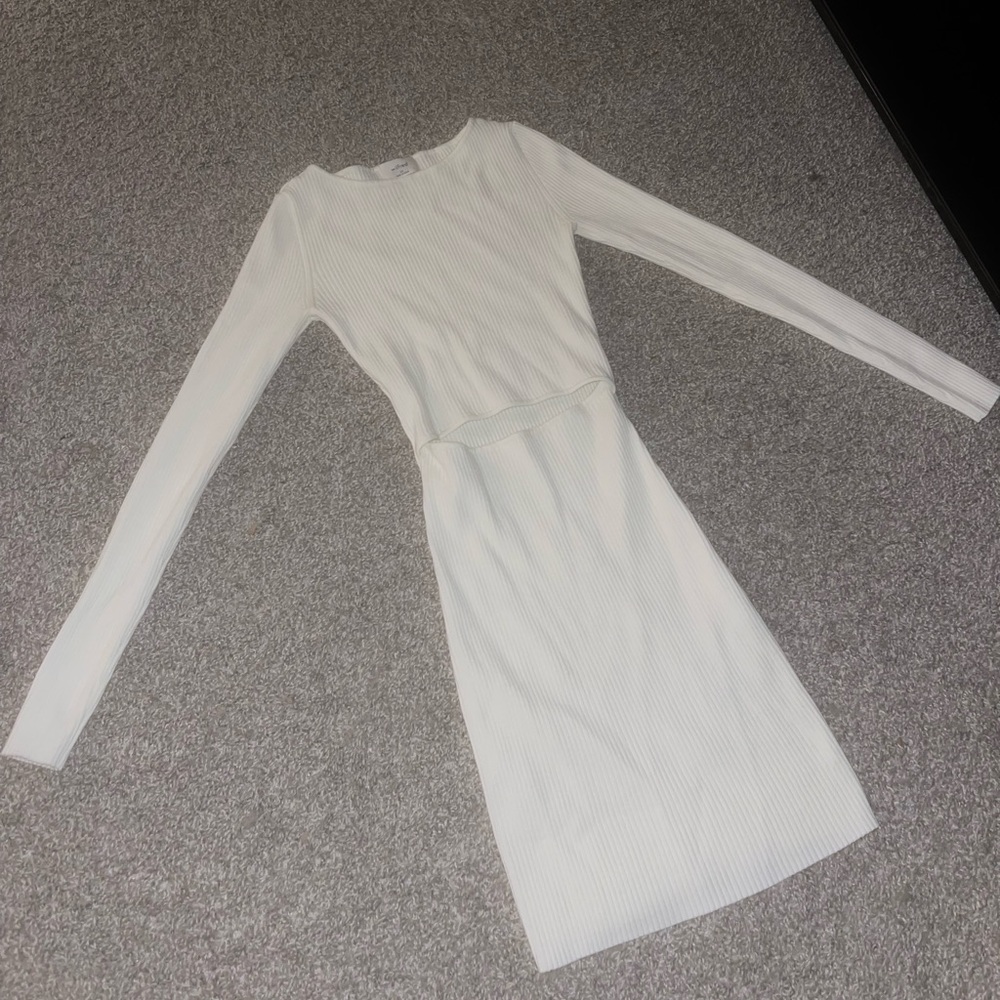 Wilfred Cutout Knit Longsleeve Mini Dress - Picture 5 of 6